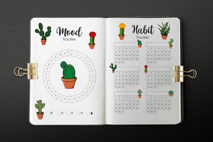 Agenda Personalizable Diseño Bullet Journal - Morado Nube